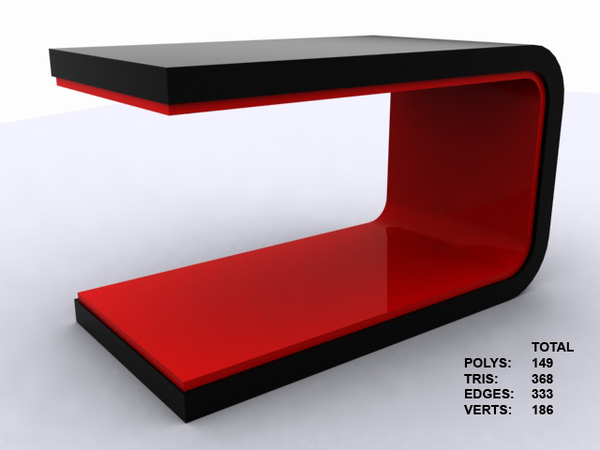 contemporary table 3D texture coffee table wood plastic Render 3ds max scanline furniture