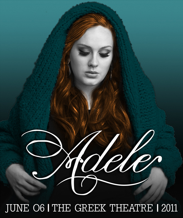 Adele the Greek Theatre poster