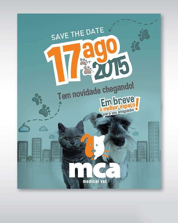 MCA Medical Vet - Convite de Inauguração