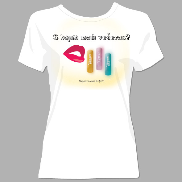 lip balm print ad concept social teaser t-shirt illustrations