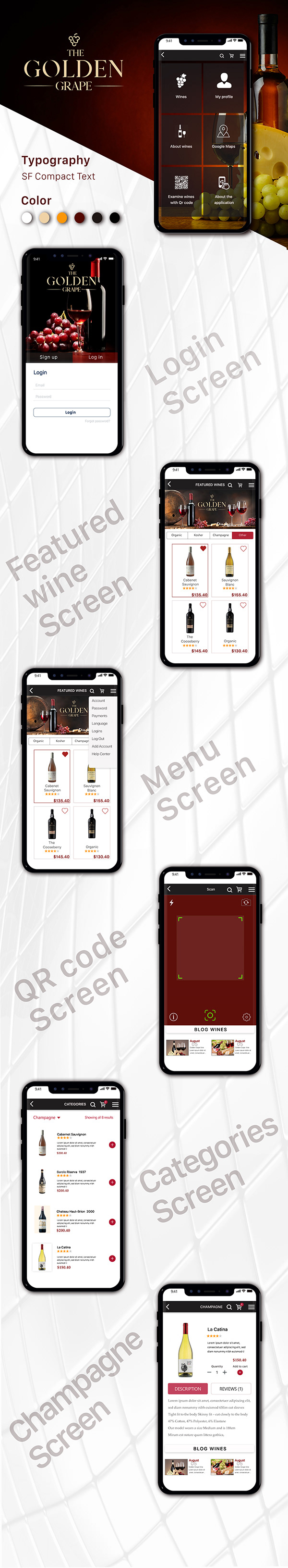 The Golden Grape mobile application