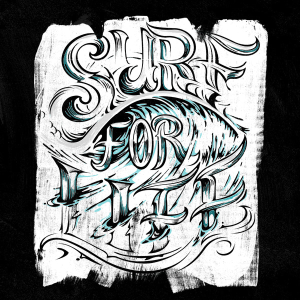 lettering Surf mexico HAND LETTERING hand