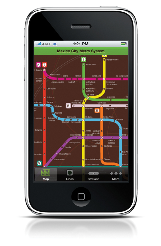 map metro information design icons