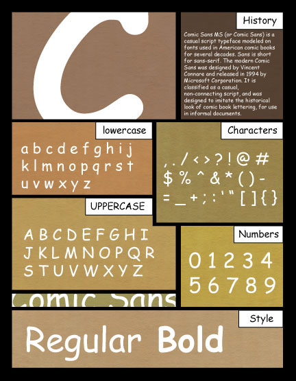 specimen Typeface font