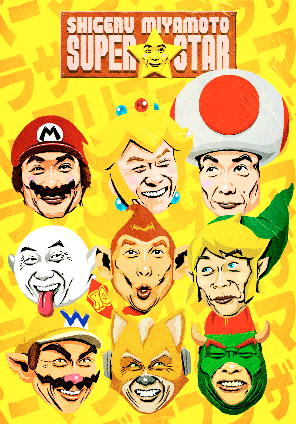 shigeru myiamoto Nintendo Super Mario wario Legend of Zelda Games Gaming donkey kong