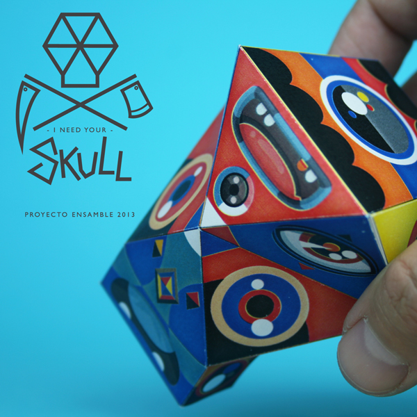 skull  calavera Proyecto Ensamble papertoys designertoys papercraft toys paper craft skullart party arttoys punk calaca