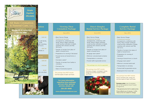 Full Color 4-Panel Brochure