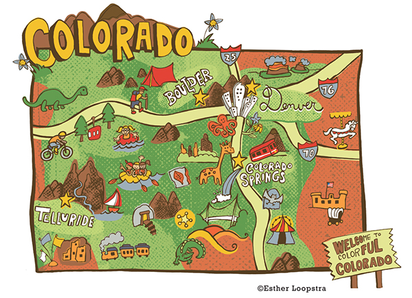 Colorado Map Series Published In Denver Post On Behance
