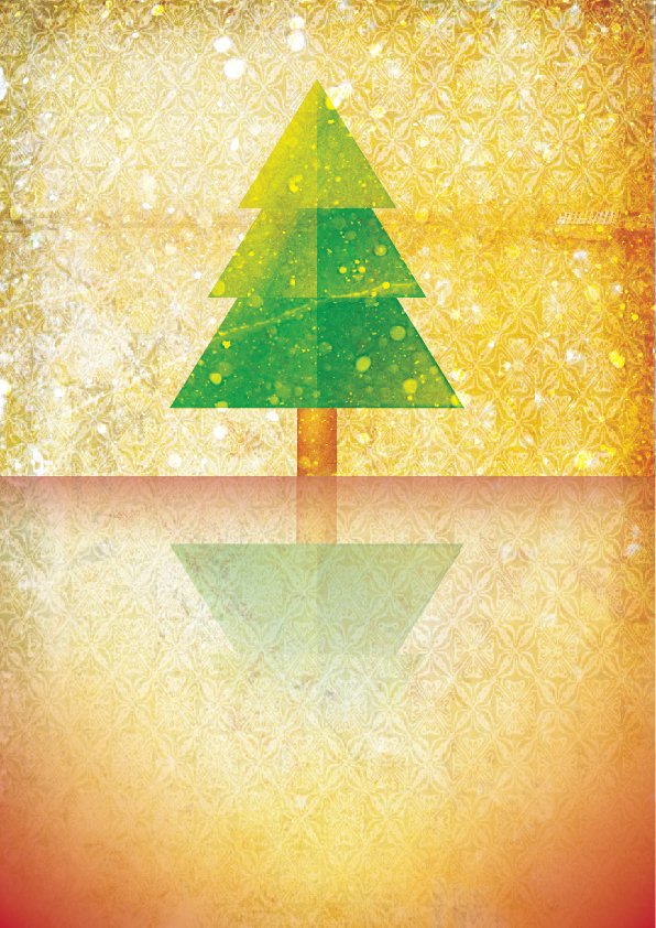 chrismas Tree  festive merry simple geometric tra la la la laa la la la la