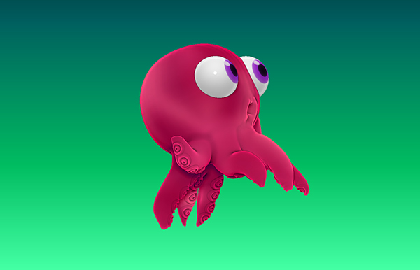 3D Octopus | Cartoon character design on Behance