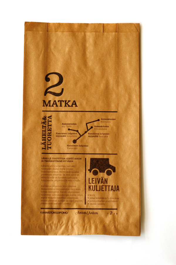 Anton & Anton  kanniston leipomo  bread  Packaging  graphic design  bag  reusable   ecological