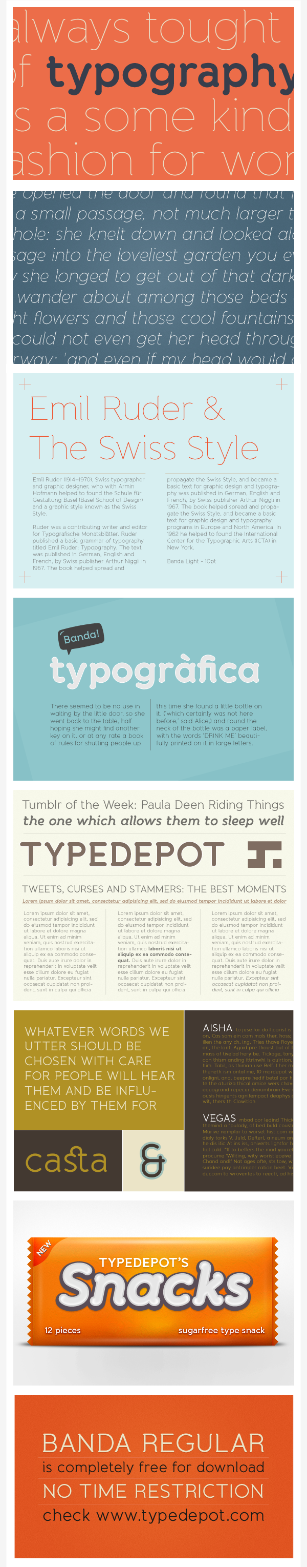 semi-serif Typeface font free Display text italic Headline typedepot logo print mellow elegant mono-linear rounded soft legible decorative