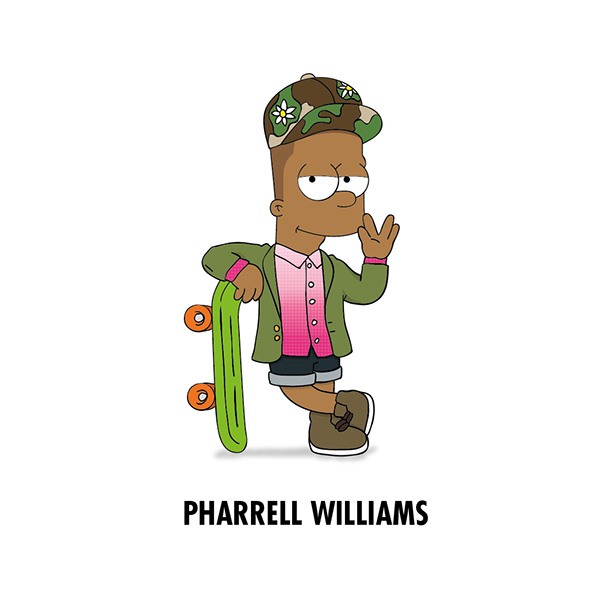 kanye Pharrell design pop hip-hop rap disney simpsons spongebob vector culture tv-show comic Entertainment Character
