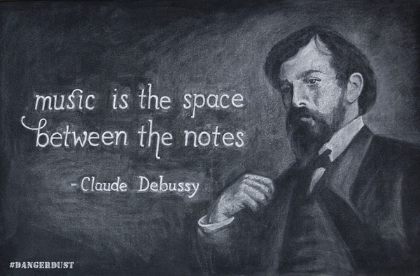 CCAD Claude Debussy Handlettering Chalk art chalk type design Chalkboard