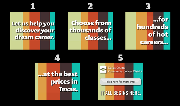 Flash banner ad advertisement college community Promotion