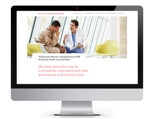 Website Webdesign UI ux veteran healthcare service continuino ed Wasabirabbit