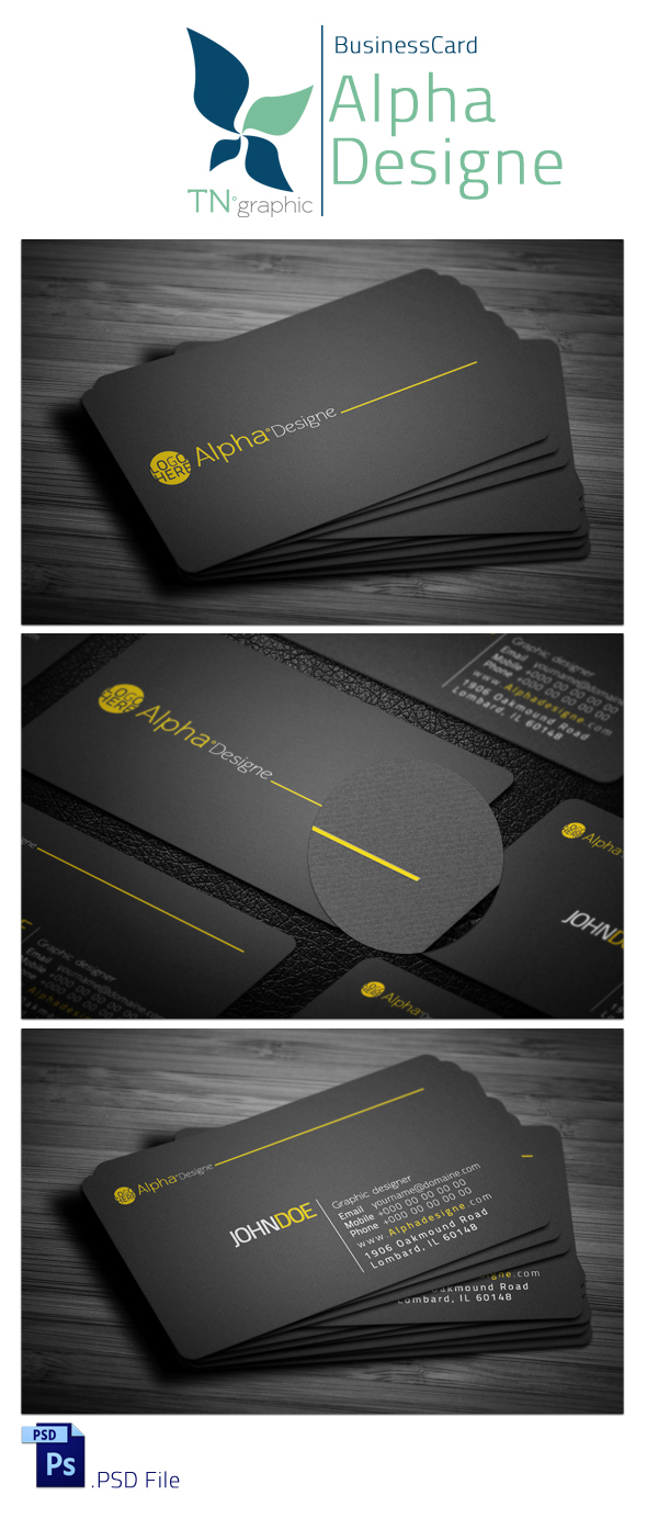 black blue business card corporate creative green name Name card print ready psd White yellow