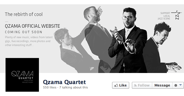 Qzama Quartet jazz jazz music Website Design logo Filip Bulatovic music band Piano Luka Ignjatovic Pedja Milutinovic Pera Krstajic drums Alto Saxophone Double Bass
