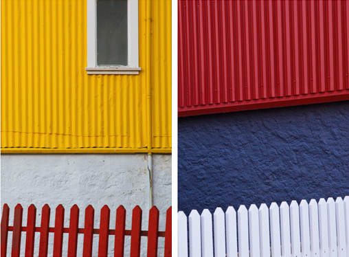 Reykjavik  iceland buildings abstract colorfull nordic