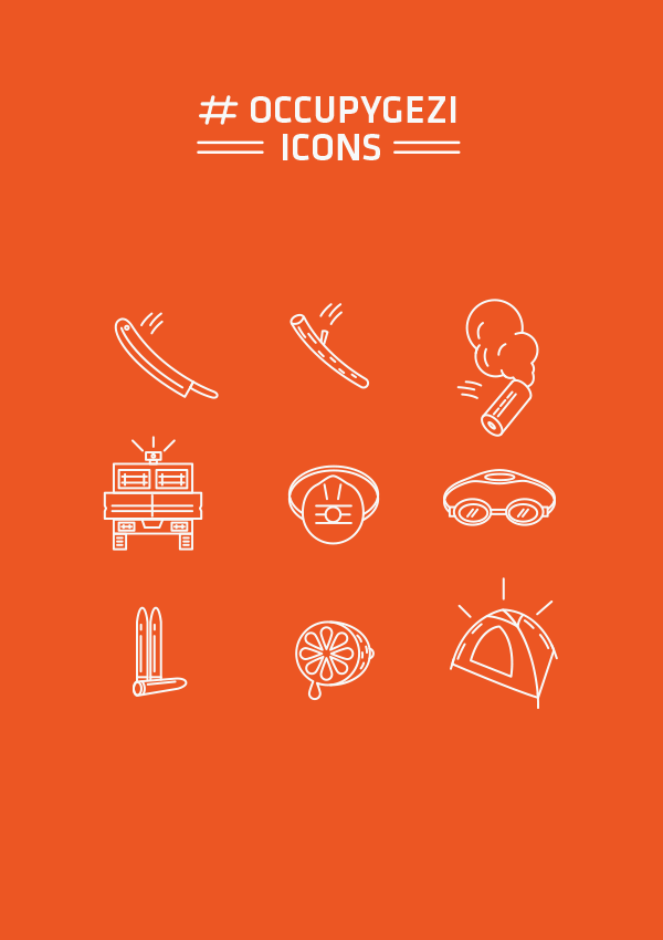 vector occupygezi occupy Icondesign ai icons design istanbul Taksim Turkey Icon best