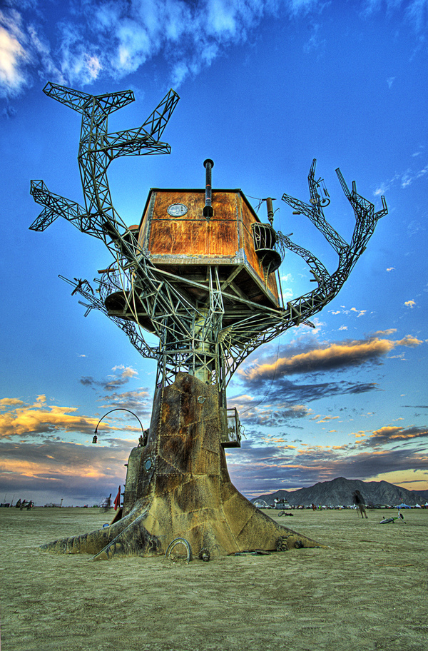 Burning Man HDR desert playa Black Rock City BM BRC