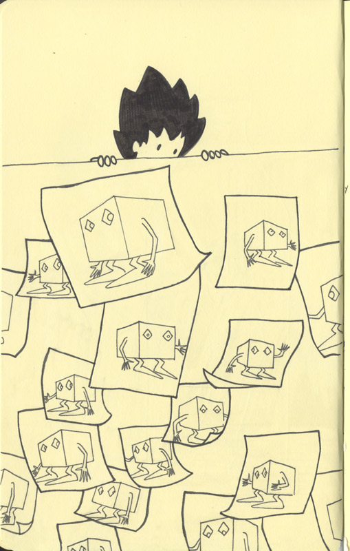 sketches moleskine cubes Shortlegs