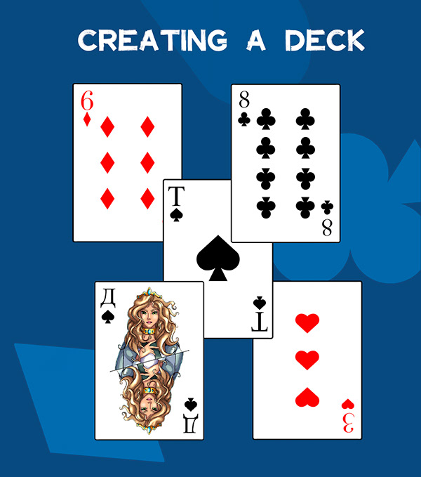 Board game box design. Prince and Princess cards deck