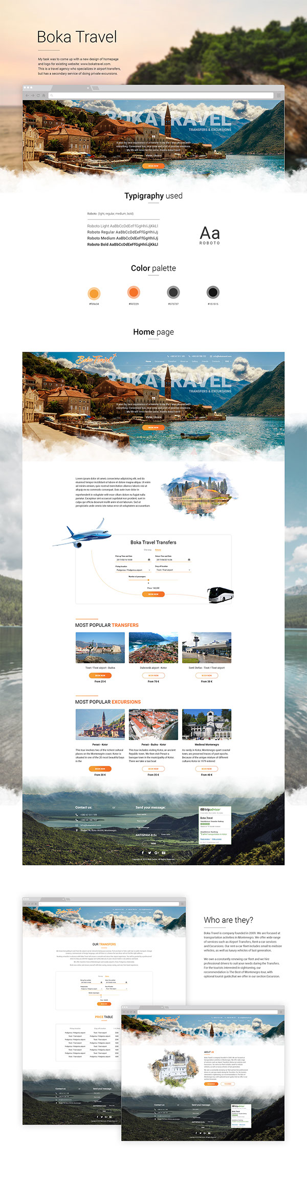 Landing Page | Boka Travel Website