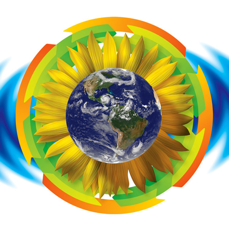 print graphic cover sunflower enviroment planet editorial Brasil Brazil