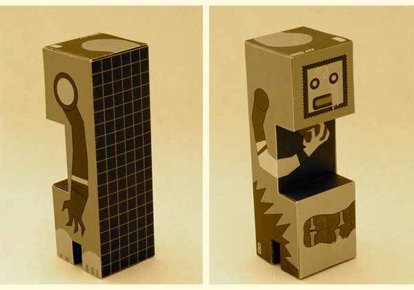 toy logo paper art robot