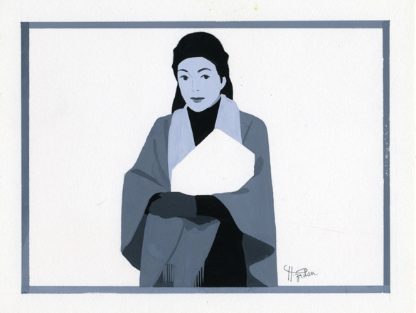 novel woman sea family white&black Hiroyuki Izutsu japan Illustrator life lifestyle