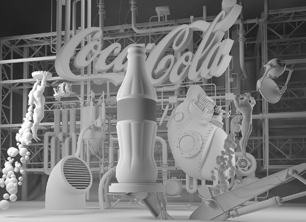 ICON Advertising dubai UAE Coca Cola 3D Rendering CGI Composite Composite