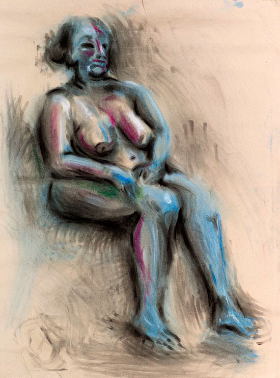 Figura figural portrait woman brunhilde fat colorful faces study student