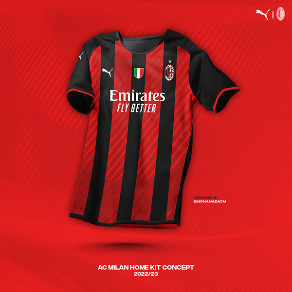 AC Milan Concept kits 2022/23 | اطقم ميلان on Behance