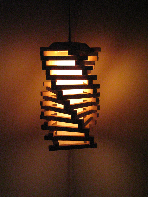 Lamp wood graphic object TRANSFER light