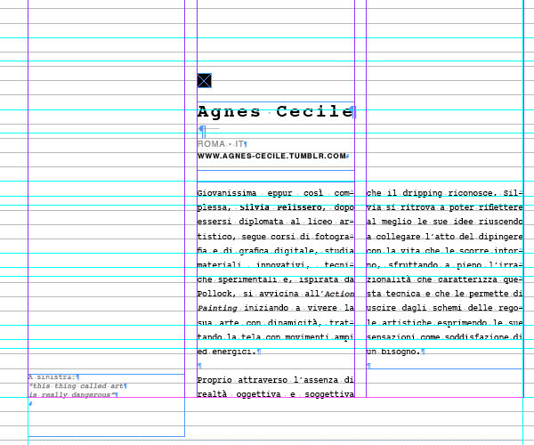 agnes cecile  watercolor  booklet  portfolio vignelli grids margins layouts  editorial  brochure