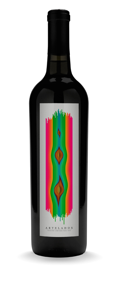 Colourful  stripes geometric organic wine feminine
