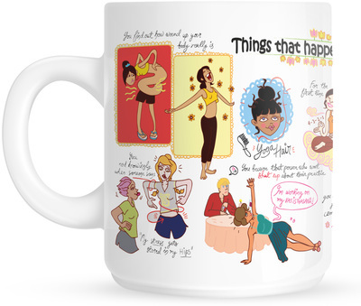 Mugs cups products illustrations comics Cartoons funny quirky