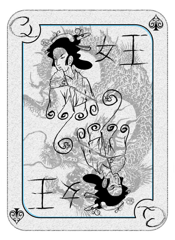 Queen of spades asian