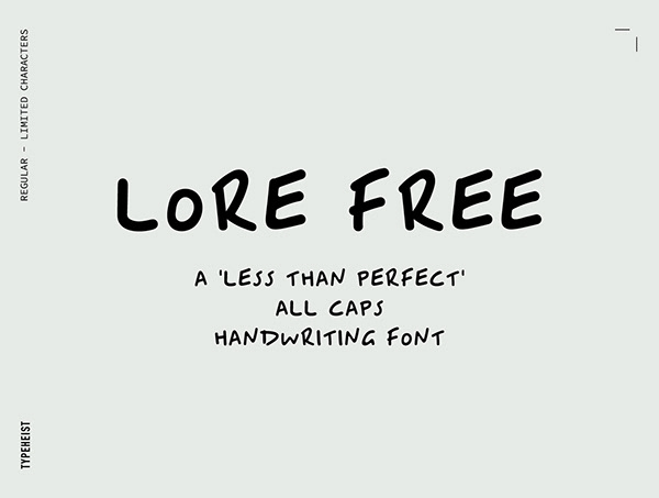 LORE Free Handwritten Font