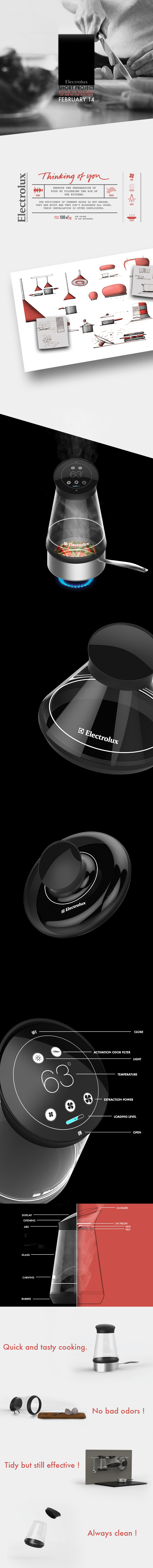 electrolux design award hood hotte   aspirant ISD short project contest Solidworks air purifier