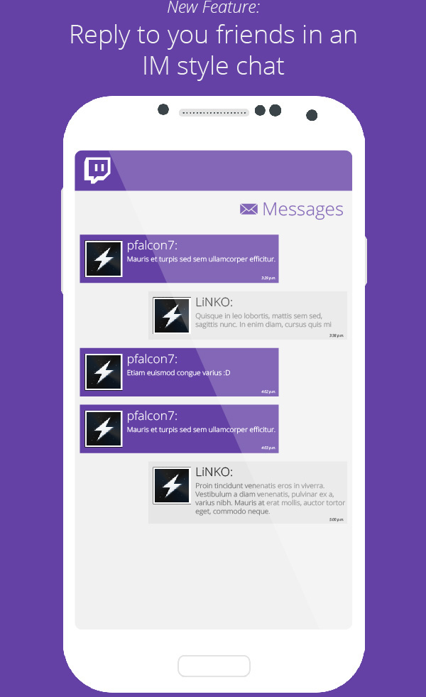 Twitch twitchtv android app redesign concept UI user interface