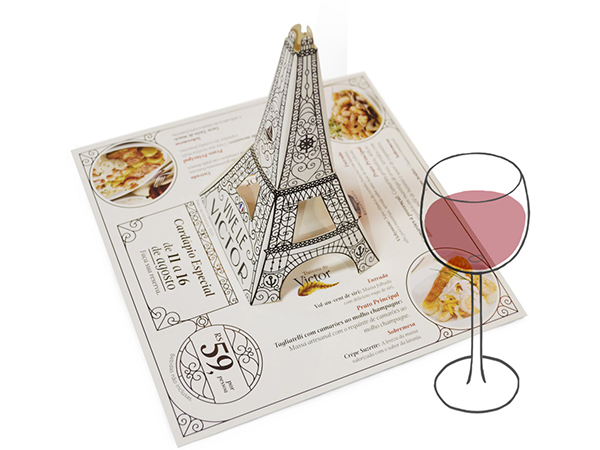 Paris eiffel tower menu france centerpiece eiffel tower cardápio miniatura