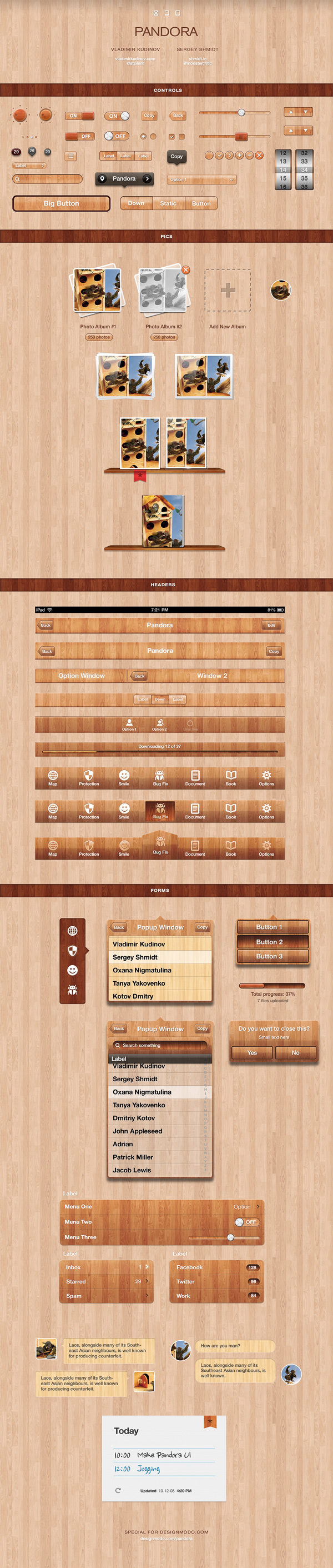 UI  user interface ios mobile iPad iphone ipad3 ui kit