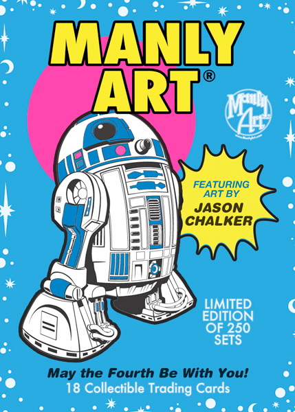 Manly Art trading cards star wars Retro Paintings