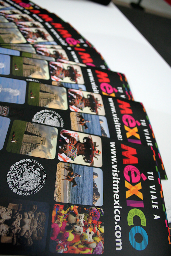 mexico pamphlet graphic trip Sun Latin tourist tourism marketing   brochure color trifold brand Holiday editorial
