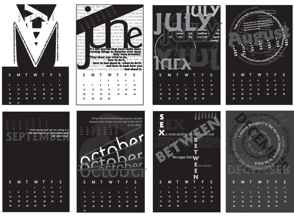 Andy Warhol calendar