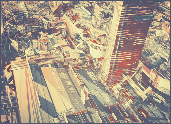 Cities digital art 3D