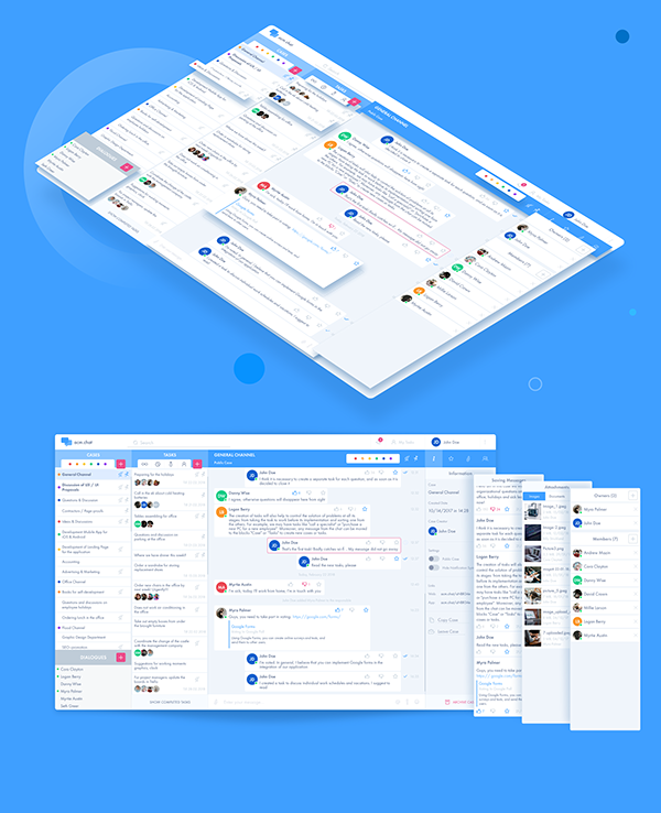 ACM chat – UX/UI Design for Desktop app