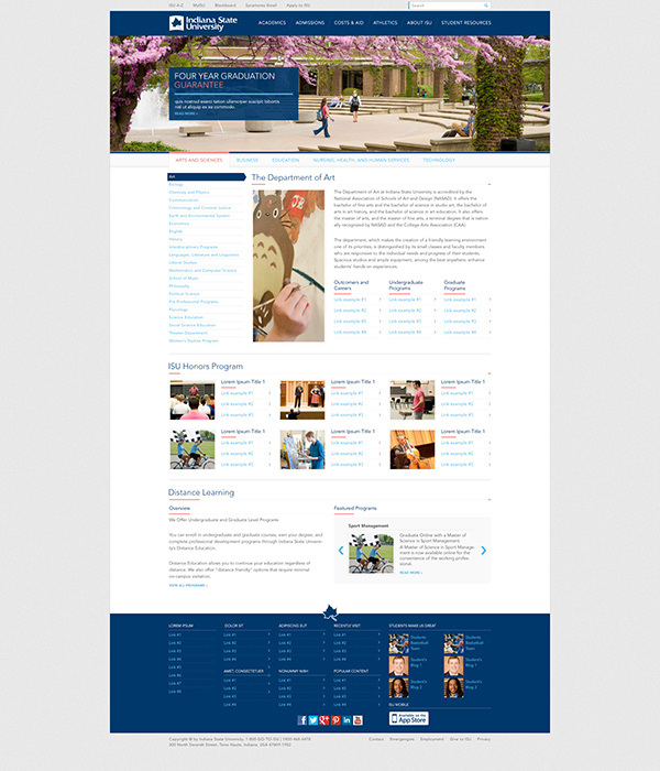 educational ISU University school Education portal design